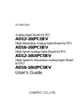 Contec AD16-16U(PCI)EV Owner's manual