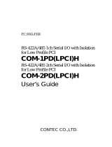 Contec COM-1PD(LPCI)H Owner's manual