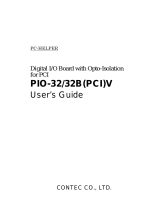 Contec PIO-32/32B(PCI)V Owner's manual