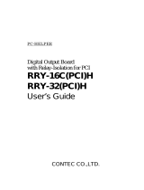 Contec RRY-16C(PCI)H Owner's manual