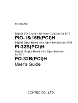 Contec PIO-16/16B(PCI)H Owner's manual