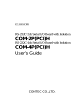 Contec COM-4P(PCI)H Owner's manual