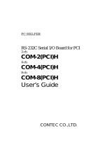 Contec COM-8(PCI)H Owner's manual