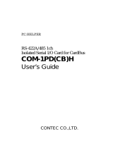 Contec COM-1PD(CB)H Owner's manual