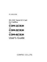 Contec COM-2(CB)H Owner's manual