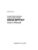 Contec DAI16-4(FIT)GY Owner's manual