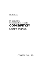 Contec COM-2(FIT)GY Owner's manual