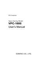 Contec VPC-1600 Owner's manual