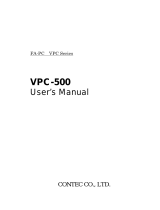 Contec VPC-500 Owner's manual