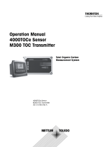 Mettler Toledo 4000TOCe Sensor Operating instructions