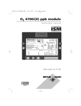 Mettler Toledo (software version 1.x) transmitter module O2 4700i(X) ppb Operating instructions