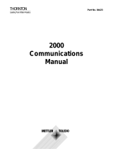 Mettler Toledo 2000 Communications Operating instructions