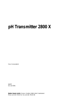 Mettler Toledo pH transmitter pH 2800X Operating instructions