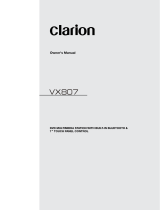 Clarion VX807 User manual