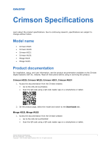 Christie Crimson WU31 Technical Reference