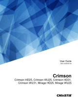 Christie Crimson HD31 User manual