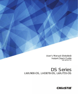 Christie LWU755-DS User manual