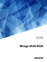 Christie Mirage 4K40-RGB User manual