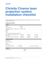 Christie D4KLH60 Installation Information