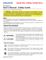 Christie LW502 User manual