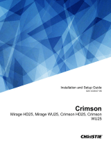 Christie Crimson HD25 Installation Information