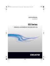 Christie DWX555-GS User manual