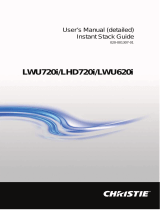 Christie LWU620i-D User manual