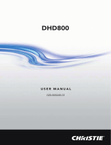Christie DHD800 User manual