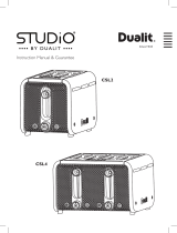 Dualit Studio by ™ 2 Slice Toaster User manual