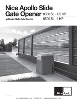 Nice Apollo 8300SL Commercial Slide Gate Operator Installation guide