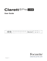 Focusrite Clarett 8Pre USB User guide