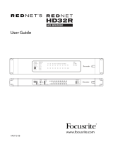 Focusrite Pro RedNet HD32R User guide