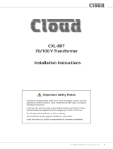 Cloud CXL-80T User manual