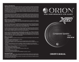 Orion XTR Tweeter XTR100TW  Owner's manual