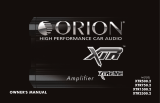Orion XTR Xtreme Amps Owner's manual