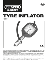 Draper PCL Airforce Analogue Tyre Inflator Operating instructions