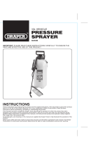 Draper Vehicle Pressure Sprayer Operating instructions