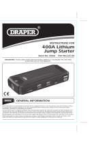 Draper Lithium Jump Starter/Charger Operating instructions