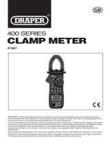 Draper Auto-Ranging Digital Clamp Meter Operating instructions