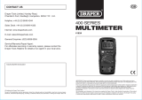 Draper Insulation Resistance Meter Operating instructions