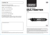 Draper Manual & Auto-Ranging Pen Type Digital Multimeter Operating instructions
