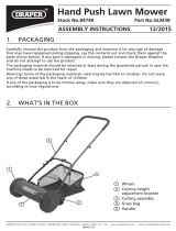 Draper Hand Lawn Mower Operating instructions
