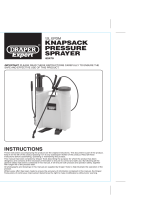 Draper EPDM Knapsack Pressure Sprayer, 12L Operating instructions