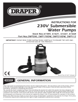 Draper Submersible Dirty Water Pump Operating instructions