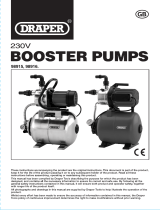 Draper Stainless Steel Booster Pump, 800W Operating instructions