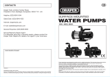 Draper Multi Stage Surface Mounted Water Pump Operating instructions