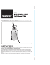 Draper Pressure Sprayer, 6.25L Operating instructions