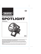 Draper 20W Cree LED Rechargeable Spotlight Operating instructions
