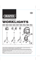 Draper Twin COB LED Worklamp Operating instructions