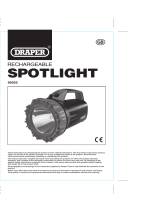Draper 10W Cree LED Rechargeable Spotlight Operating instructions